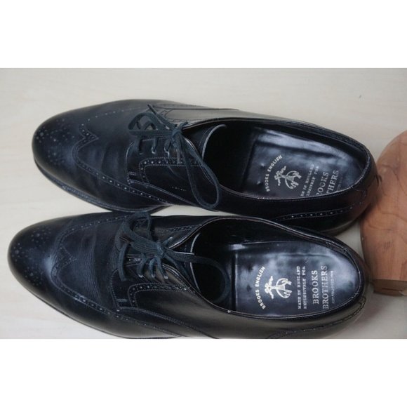 Brooks Brothers Brooks English Black Wingtip Mens Dress Shoes 9.5 UK 10.5 US main image 5